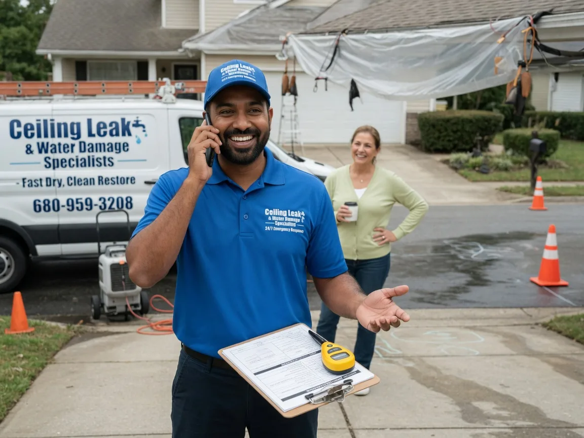 Ceiling Leak Cleanup Davenport, OK FAQs